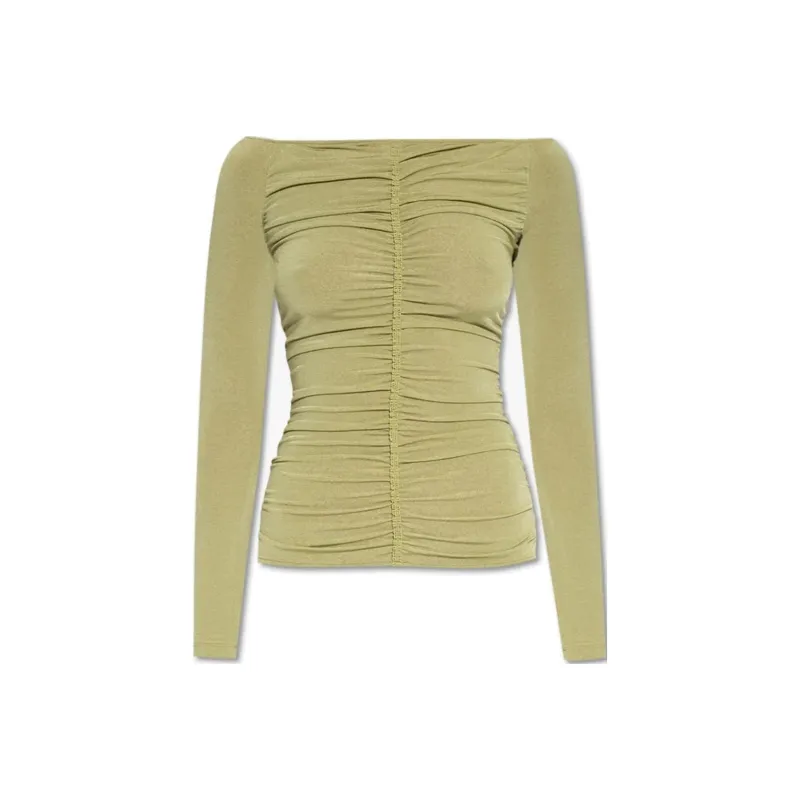 Givenchy Raglan Sleeve T Shirt Women's Yellow Green-0