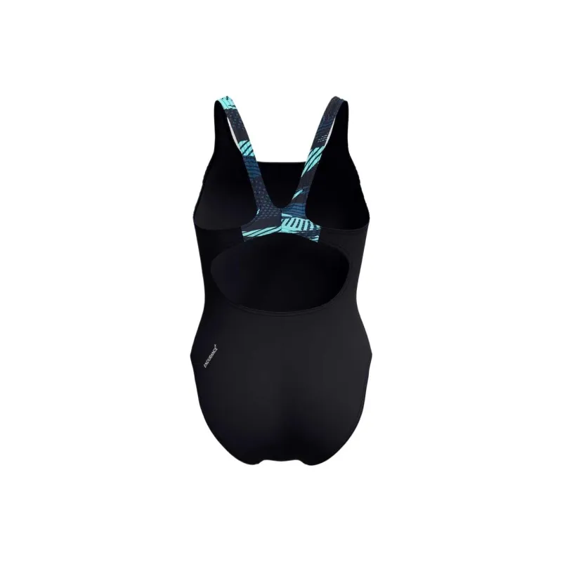 Speedo HyberBoom Splice Muscleback One piece Swimsuit Women's Dark Blue Green-2
