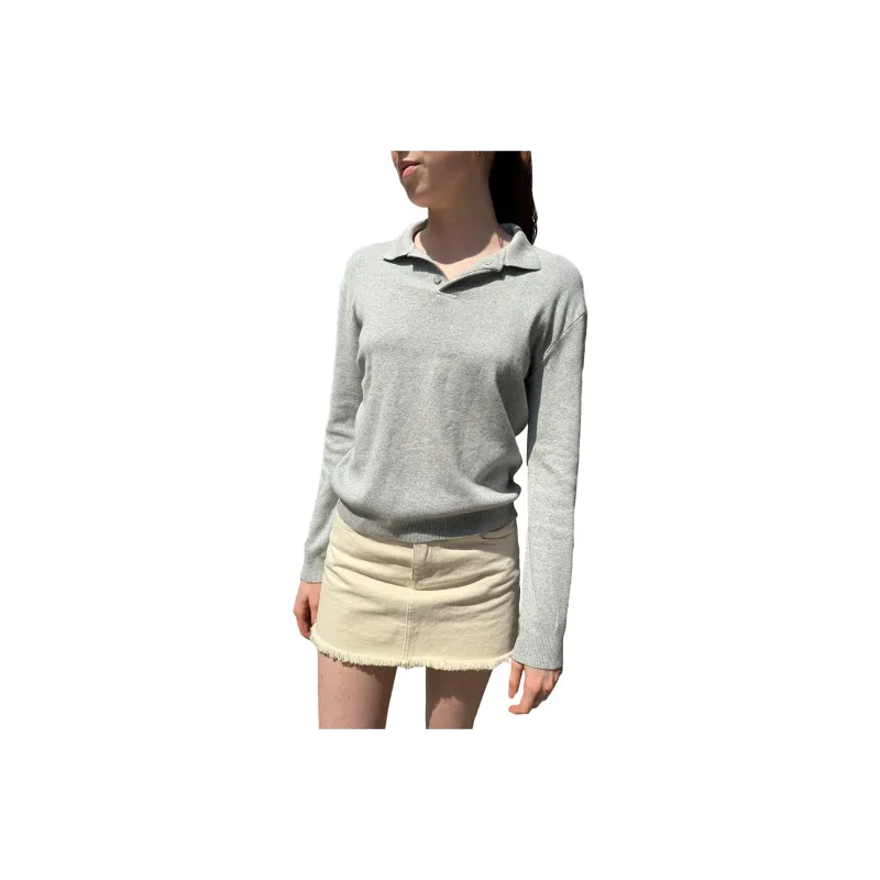 Brandy Melville Polo Shirts Women's Gray-0