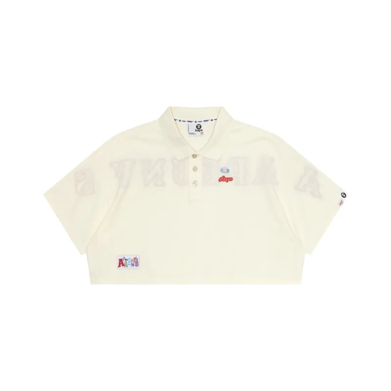 Aape By *A Bathing APE® Cropped Cotton Polo Shirt-2