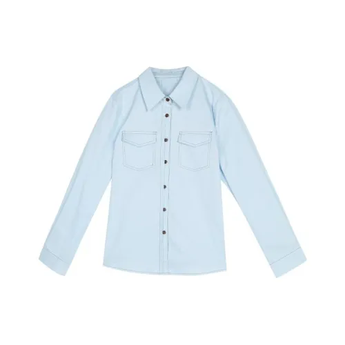 Painting system Shirts Women's Blue