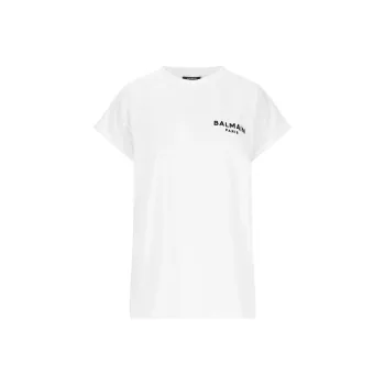 BALMAIN Logo Detailed Crewneck T Shirt