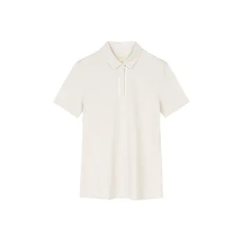 Anta Variety Training Collection Polo Shirt Women's Oatmeal Gray