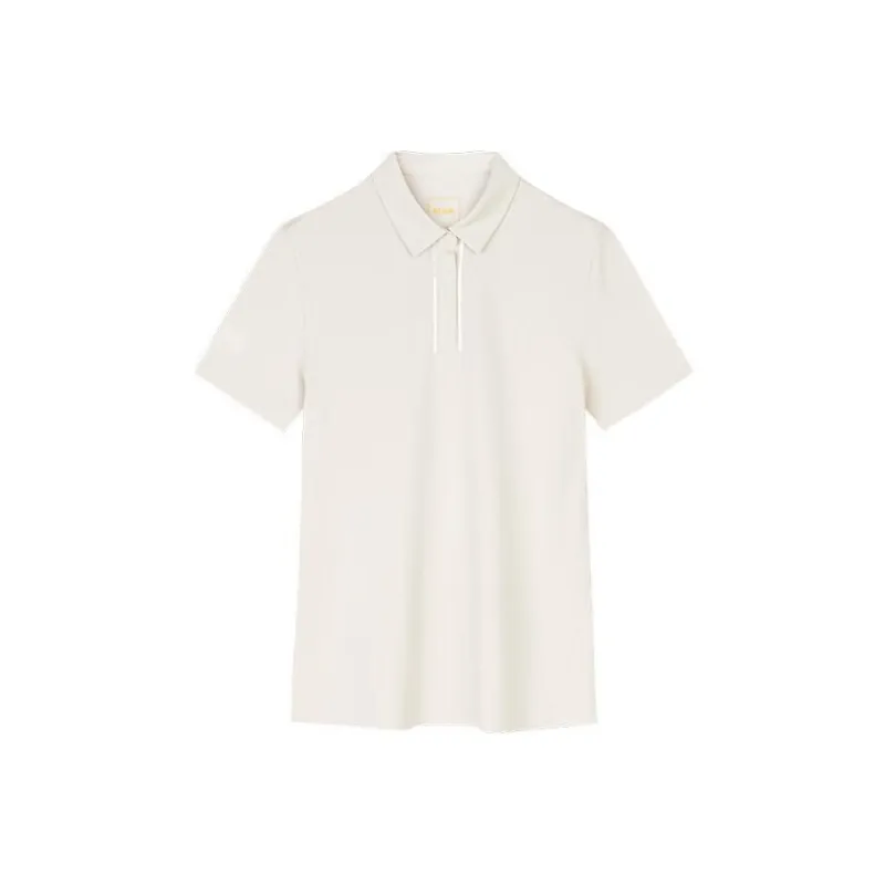Anta Variety Training Collection Polo Shirt Women's Oatmeal Gray-0