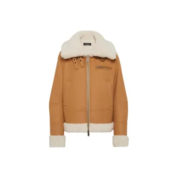 DSQUARED 2 Stretch Felt Easy Aviator Jacket