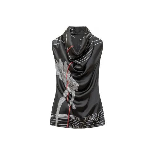 Ferragamo Printed Silk Top