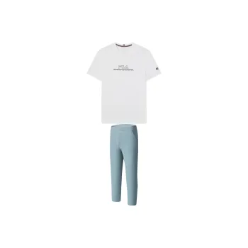 FILA Casual Sportswear Men Standard White+Canary Blue