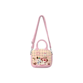AOSONG Suede Technology Fabric Crossbody Bag Regular Unisex Mint Pink