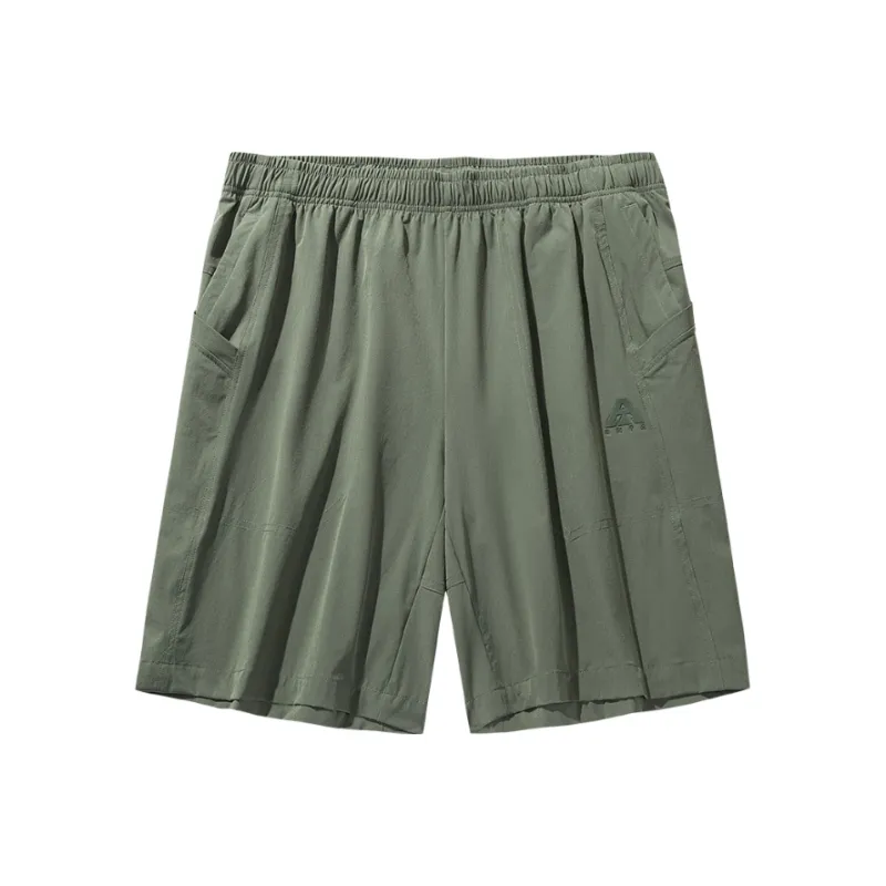 Anta Outdoor Collection Casual Shorts Men's Washed Seaweed Green-0
