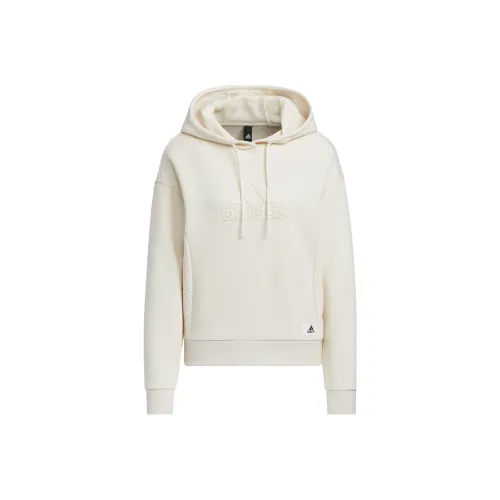 adidas Women's Lounge Hooded Sweatshirt White