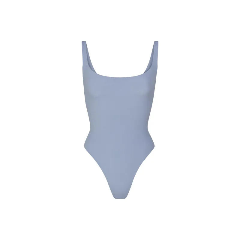 SKIMS FITS EVERYBODY SQUARE NECK BODYSUIT Bodysuits Women's SLATE/Slate-0