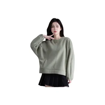 You Cow Me Pants Sweatshirt Women's Mist Green Gray