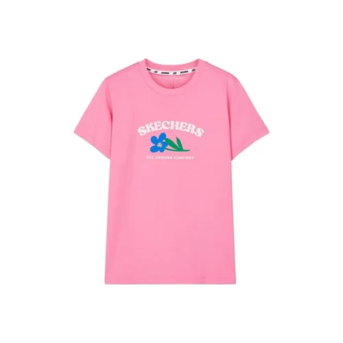 Skechers T Shirt Women's Sachet Pink