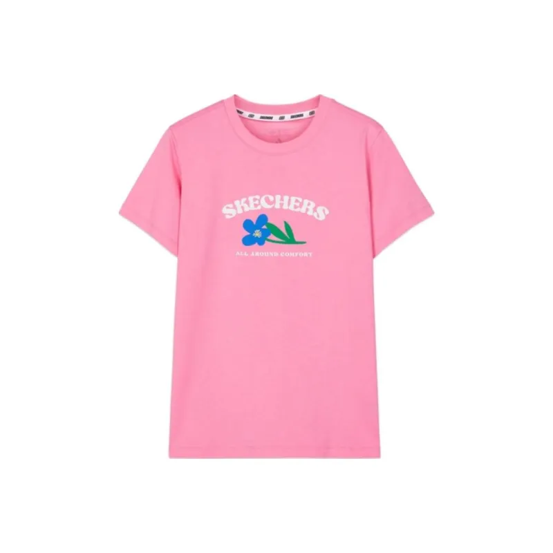 Skechers T Shirt Women's Sachet Pink-0