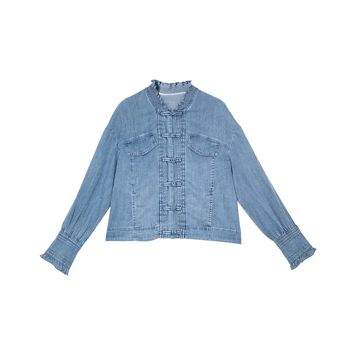 ROSESTUDIOBYGUOPEI Shirt Women's Blue-0