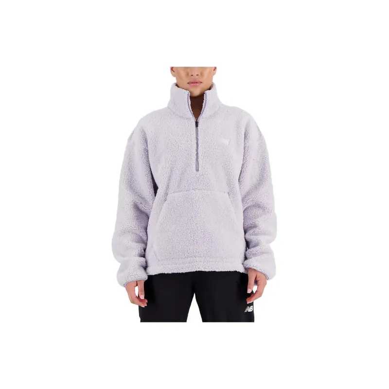 New Balance Sweatshirts Women's Gray Violet-0