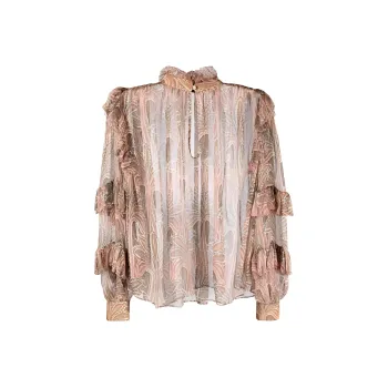 ETRO Semi Sheer Ruffled Blouse