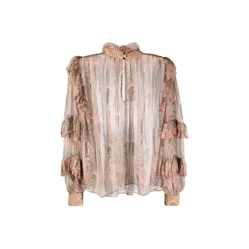 Chloé Sheer Button Up Blouse