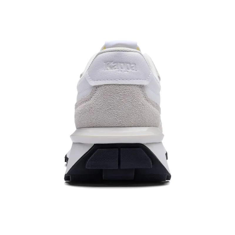 Kappa Slip Resistant, Breathable, Lightweight Low Top Running Shoes Unisex Classic White-4