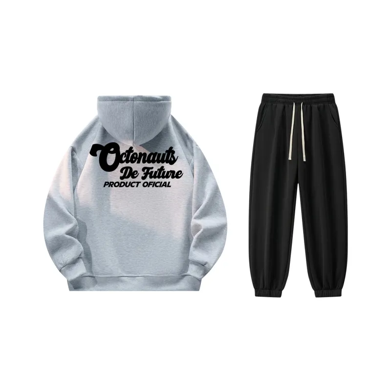 Small Columns Under The Sea Sweatshirt Set Unisex-10