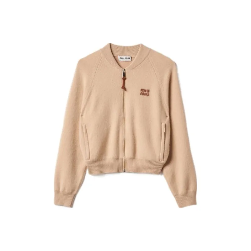 MIU MIU FW24 Knitwear Women's Khaki-0