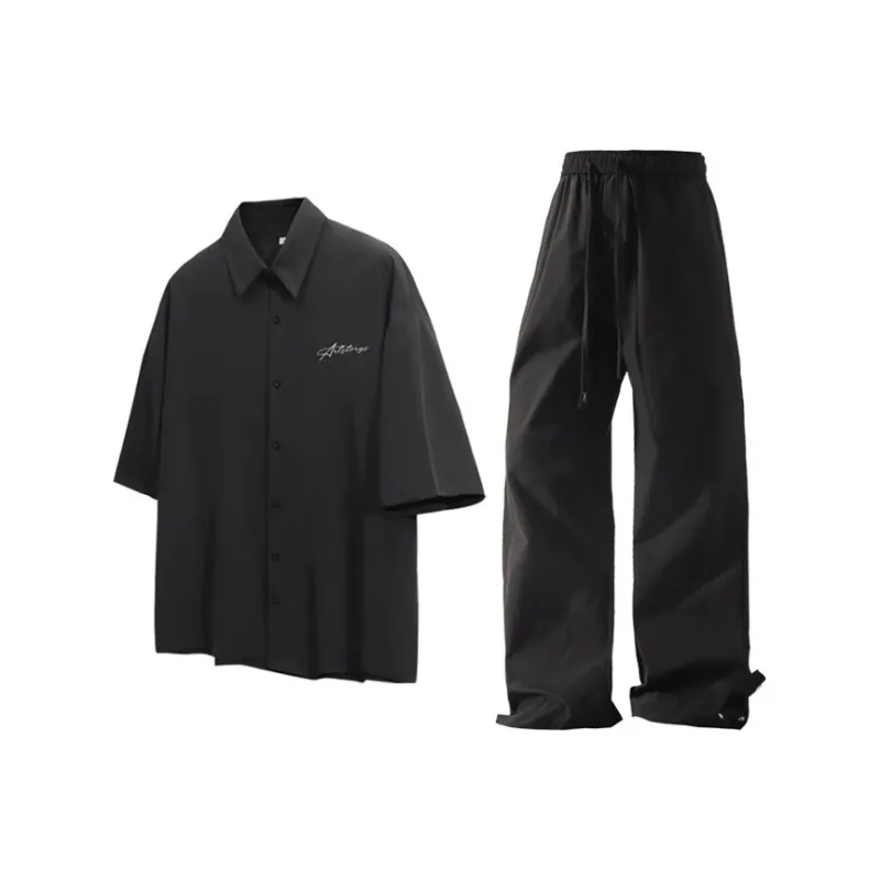 LIVINGTOWN Shirt Matching Set Unisex-2