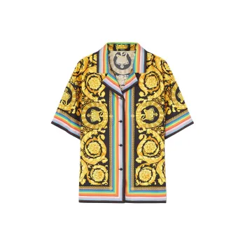 VERSACE Pride Barocco Silk Shirt Shirt Women's Multicolor