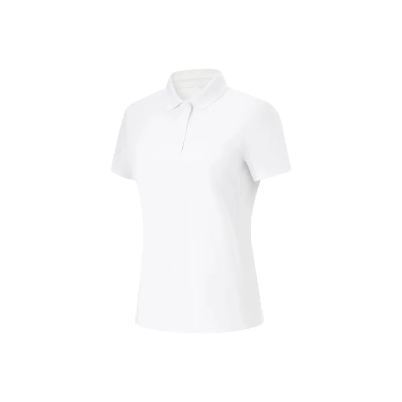 LiNing Fitness Series Polo Shirt Women's Standard White-0