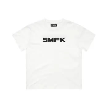 SMFK T Shirt Unisex Snow Mountain White