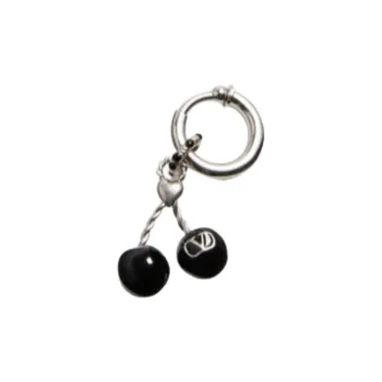 Valentino Enamel Earrings Men's Black