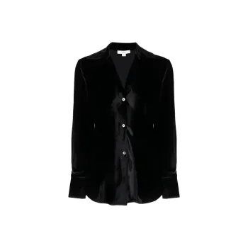 VINCE Long sleeve Velvet Shirt
