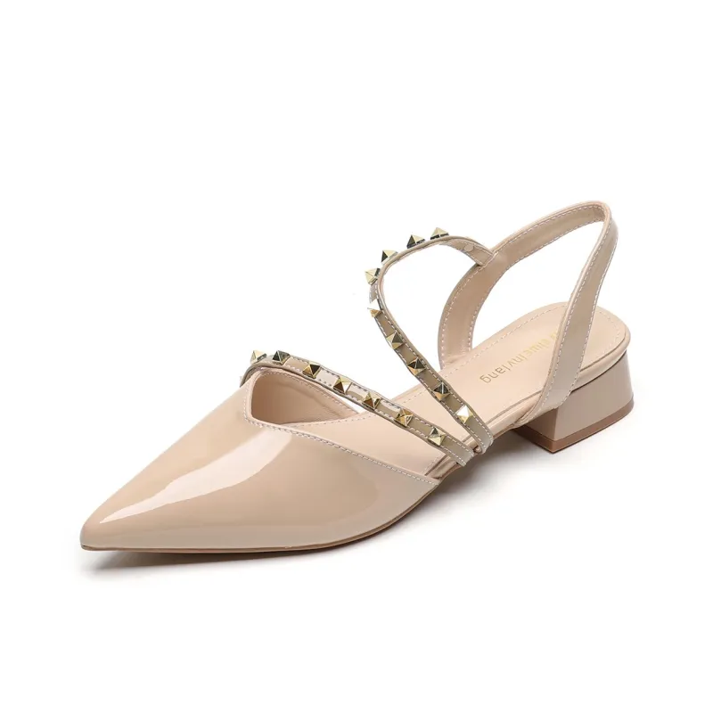 QITUMAUL Block Heel High Heels Women's-4