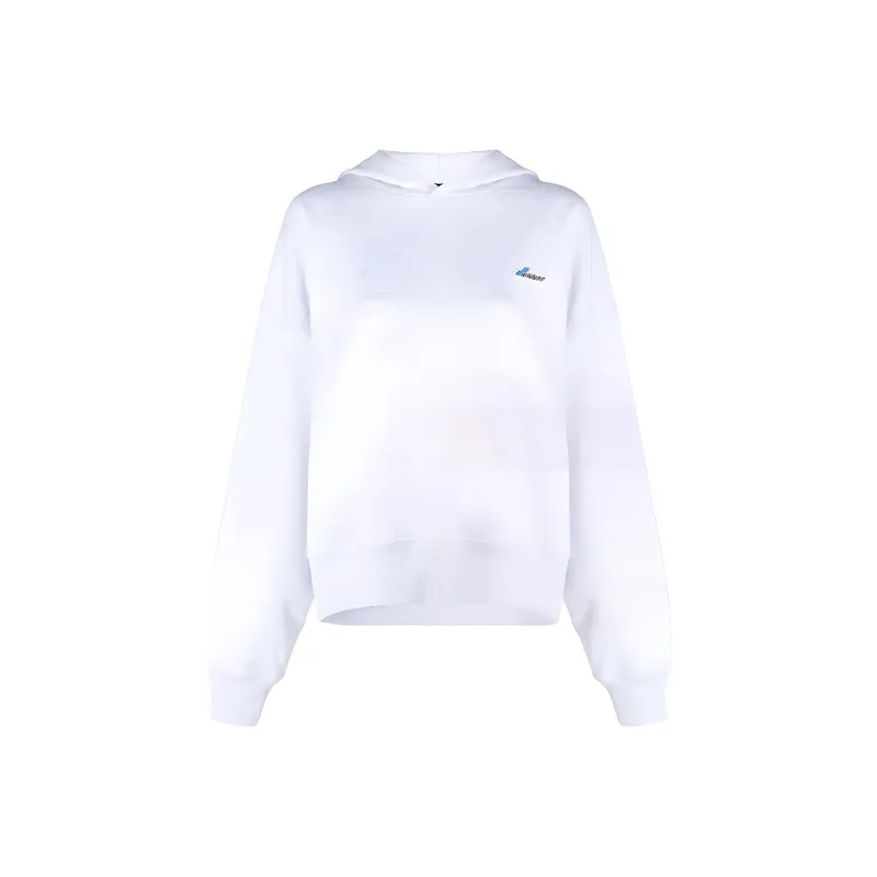 WE11DONE Logo embroidered Oversized Hoodie-0