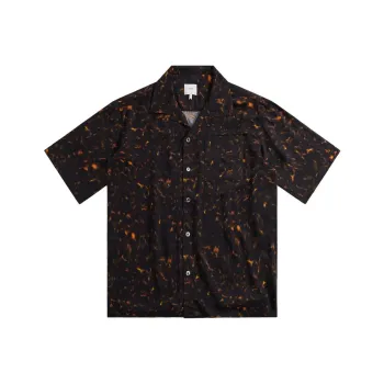 RHUDE Rayon Tortoise Shirt Black/Multi
