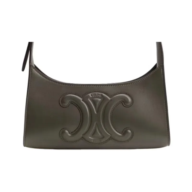 CELINE Cuir Triomphe Cow Leather Handbag, Shoulder Bag Women's Jasper-2
