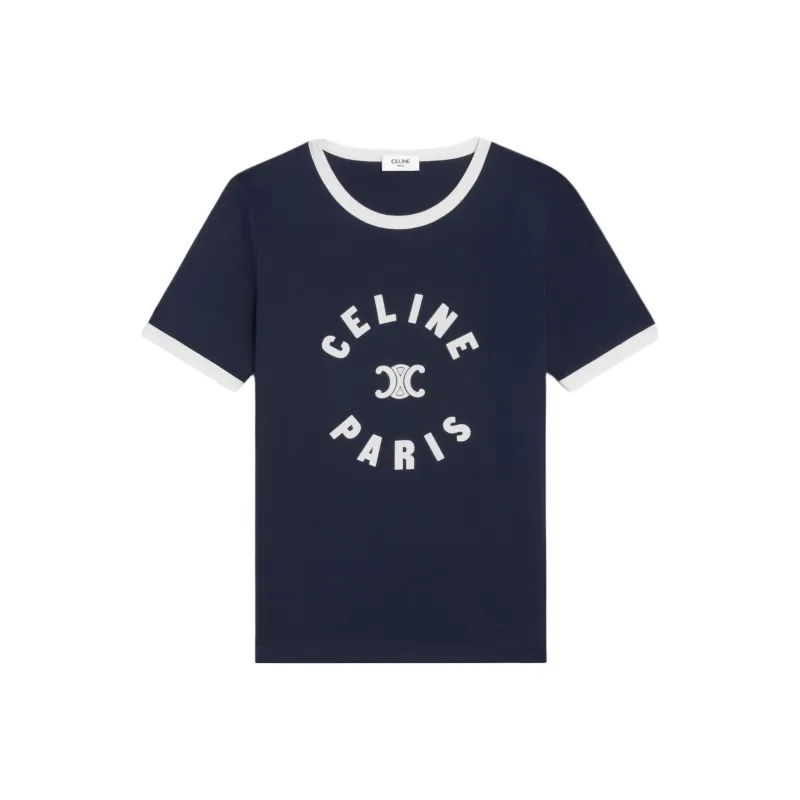 CELINE Triomphe T shirt In Cotton Jersey-0