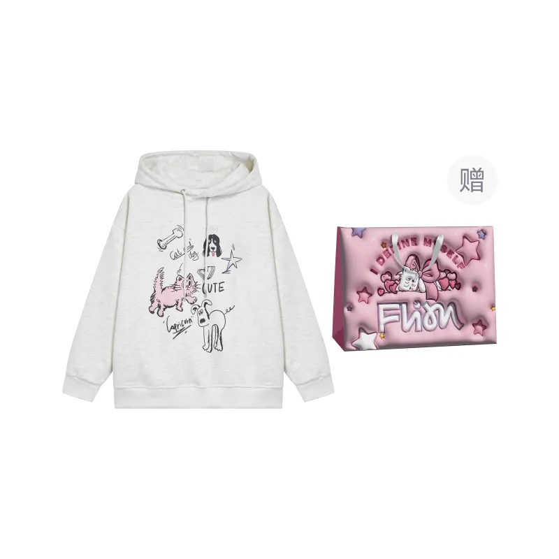 FLIM Sweatshirt Women's White Gray-2
