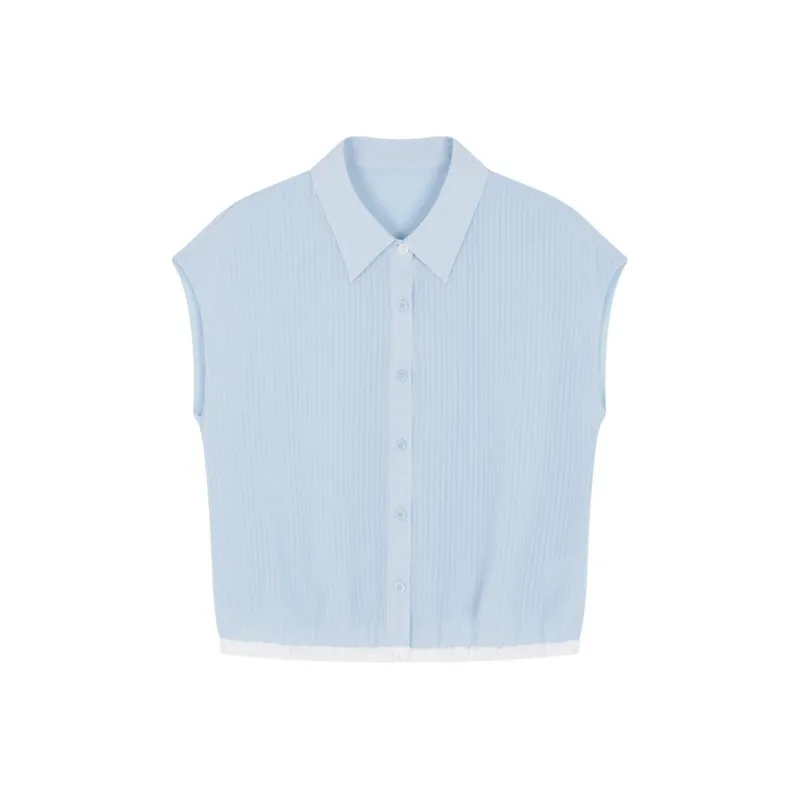 IHIMI Shirts Women's Aqua Blue-0