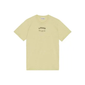 GANNI T Shirts Women's Garlic Green