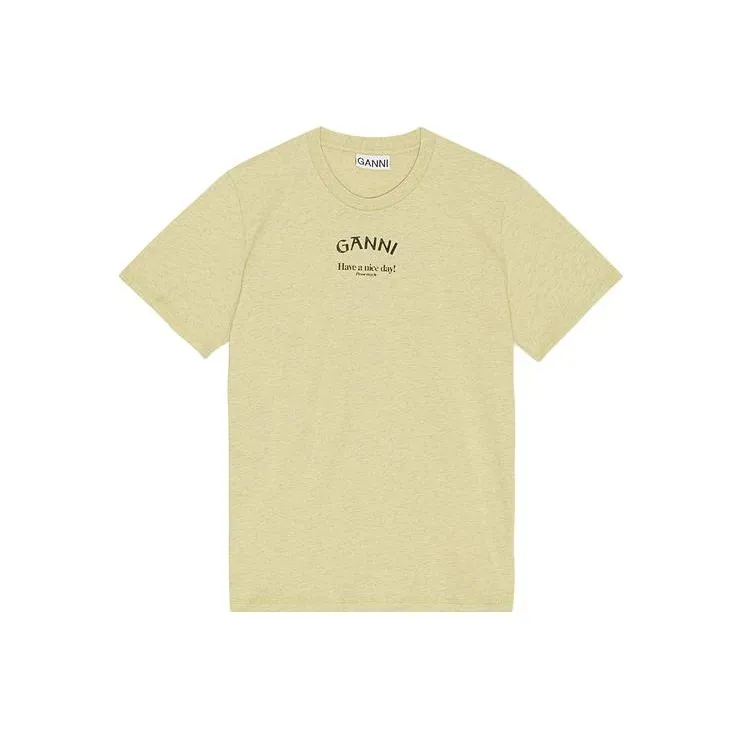 GANNI T Shirts Women's Garlic Green-0