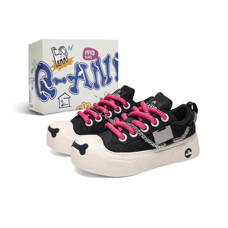 Q AND Coverage Slip Resistant Cushioning Abrasion Resistant Height Increasing Low Top Skateboard Shoes Unisex-14