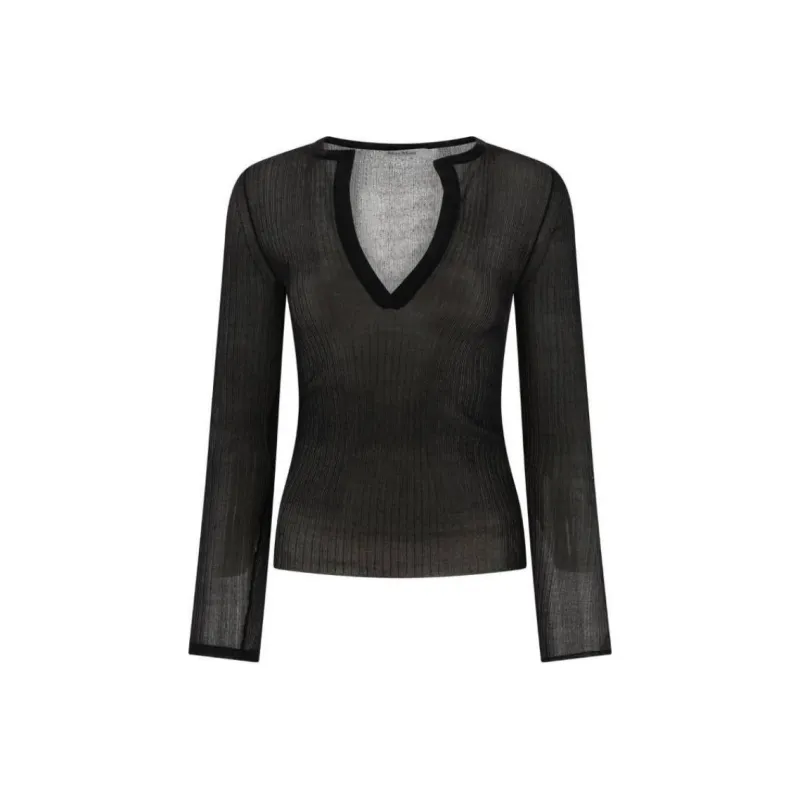 MaxMara V Neck Long Sleeved Top-0