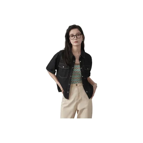 Painting system Shirts Women's Black