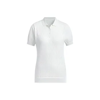 Adidas Primeknit Short Sleeve Polo Shirt Polo Shirt Women's Light Green