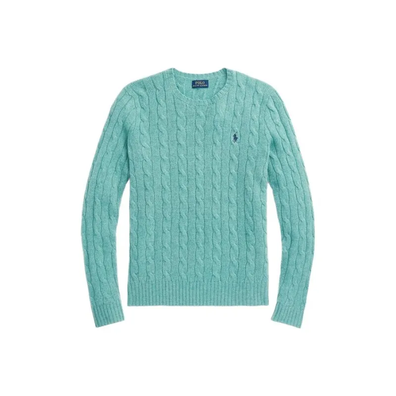 Polo Ralph Lauren Logo Embroidered Cable-Knit Jumper-0