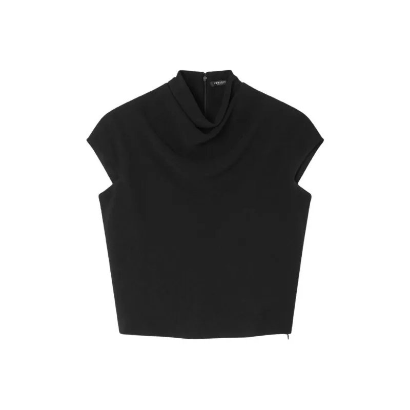 VERSACE Mix Cady Blouse 'Black'-0