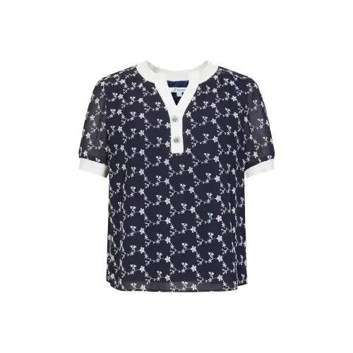 JZ. ANNAKRO T-Shirt Women's Floral Dark Blue