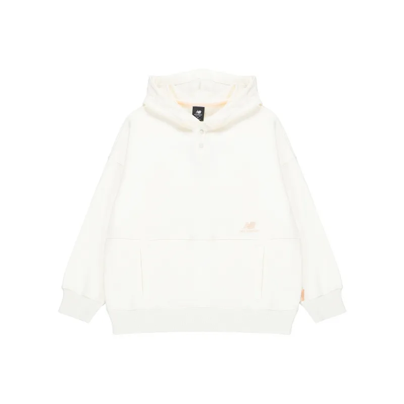 New Balance Sweatshirt Fall Winter Women's White-0