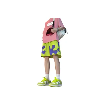 SUNSETMONENT Casual Shorts Unisex Green