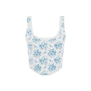 With Jean Camisoles Women's White TOILE PAPILLON